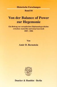 Produktbild: Von der Balance of Power zur Hegemonie.