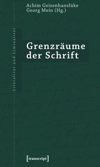 Produktbild: Grenzr&auml;ume der Schrift