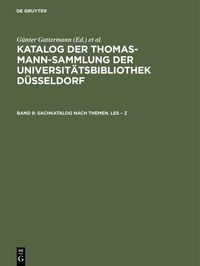 Produktbild: Sachkatalog nach Themen. Les &ndash; Z