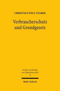 Produktbild: Verbraucherschutz und Grundgesetz