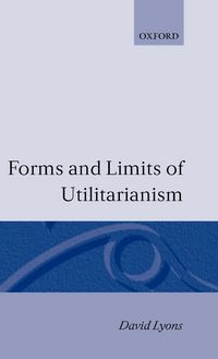 Produktbild: Forms and Limits of Utilitarianism