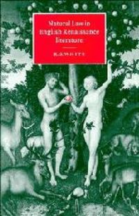 Produktbild: Natural Law in English Renaissance Literature