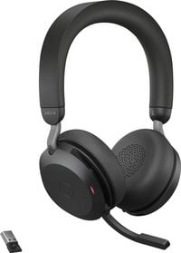 Produktbild: Jabra Evolve2 75 On Ear Headset Bluetooth&reg;, kabelgebunden Stereo Schwarz Mikrofon-Rauschunterdr&uuml;ckung Lautst&auml;rkeregelung