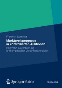 Produktbild: Marktpreisprognose in kontrollierten Auktionen