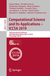 Produktbild: Computational Science and Its Applications &ndash; ICCSA 2019