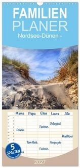 Produktbild: Familienplaner 2027 - Nordsee-D&uuml;nen mit 5 Spalten (Wandkalender, 21 x 45 cm) CALVENDO