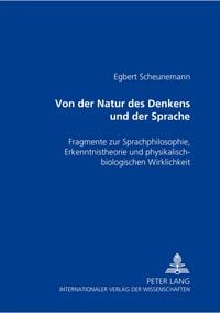Produktbild: Von der Natur des Denkens und der Sprache
