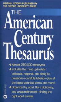 Produktbild: Urdang, L: American Century Thesaurus