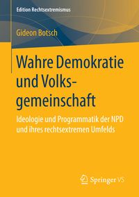 Produktbild: Wahre Demokratie und Volksgemeinschaft