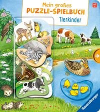 Produktbild: Mein gro&szlig;es Puzzle-Spielbuch - Tierkinder