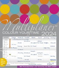 Multiplaner - Colour your time 2024 von Korsch Verlag