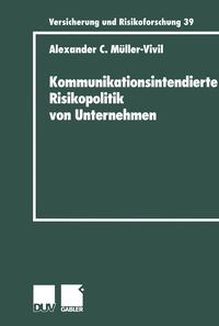Produktbild: Kommunikationsintendierte Risikopolitik von Unternehmen