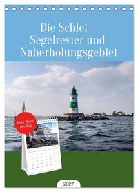 Produktbild: Tischplaner 2027 - Die Schlei - Segelrevier und Naherholungsgebiet (A5 Tischkalender zum Aufstellen) CALVENDO