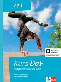 Produktbild: Kurs DaF A2.1 Kurs&ndash; und &Uuml;bungsbuch hybrid