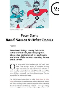 Produktbild: Band Names & Other Poems