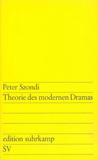 Produktbild: Theorie des modernen Dramas