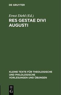Produktbild: Res Gestae Divi Augusti