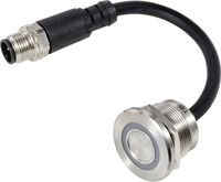 Produktbild: TRU COMPONENTS TC-12835300 TC-TS22A10YSSG12M12 MALE CONNECTOR Sensortaster 24 V 0.5 A 1 x Aus/(Ein) tastend Gr&uuml;n (&Oslash;) 25 mm IP65 1 St.