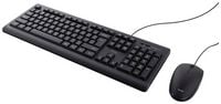Produktbild: Trust TKM-250 Kabelgebunden Tastatur, Maus-Set Deutsch, QWERTZ Schwarz