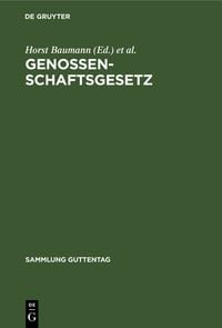 Produktbild: Genossenschaftsgesetz