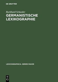 Produktbild: Germanistische Lexikographie