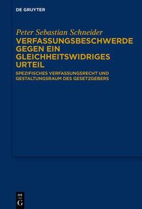 Produktbild: Verfassungsbeschwerde gegen ein gleichheitswidriges Urteil