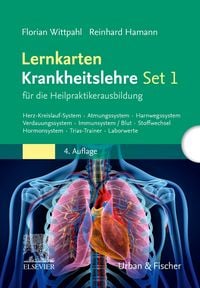 Produktbild: Lernkarten Krankheitslehre Set 1 f&uuml;r die Heilpraktikerausbildung