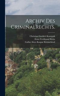 Produktbild: Archiv des Criminalrechts.