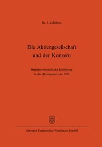 Produktbild: Die Aktiengesellschaft und der Konzern
