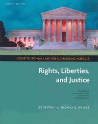 Produktbild: Constitutional Law for a Changing America: Rights, Liberties, and Justice