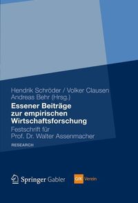 Produktbild: Essener Beitr&auml;ge zur empirischen Wirtschaftsforschung