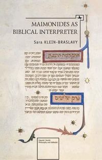 Produktbild: Maimonides as Biblical Interpreter