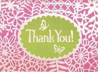 Produktbild: Flower Lace Glitz Thank You Notes