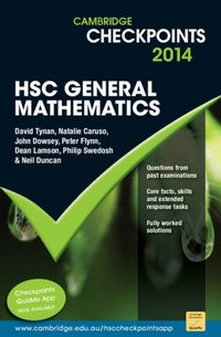 Produktbild: Duncan, N: Cambridge Checkpoints HSC General Mathematics 201
