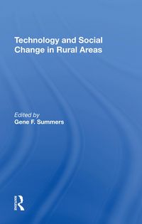 Produktbild: Summers, G: Technology And Social Change In Rural Areas