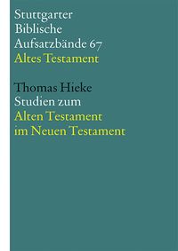 Produktbild: Studien zum Alten Testament im Neuen Testament