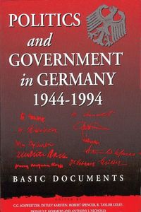 Bild vom Artikel Politics and Government in Germany, 1944-1994: Basic Documents vom Autor 