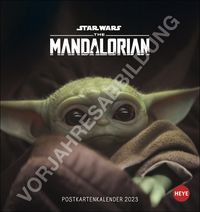 The Mandalorian The Child Postkartenkalender 2024. Jeden Monat eine coole Postkarte mit Grogu in einem kleinen Kalender zum Aufhängen oder Aufstellen von |Heye