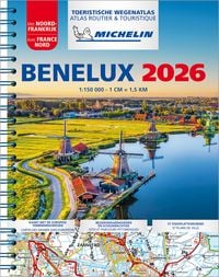 Produktbild: Michelin Stra&szlig;enatlas Benelux mit Spiralbindung