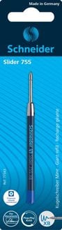 Produktbild: Schneider Kugelschreiber Mine Slider 755 XB, blau, Blisterkarte mit 1 St&uuml;ck