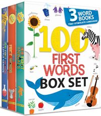 Produktbild: My First Library 100 Words Book Set: 3 Early Learning Board Books for Toddlers Includes 100 First Words, 100 First Animals & 100 First Words for Your Little Genius Toddler Learning Books
