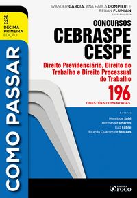 Produktbild: Como passar concursos CEBRASPE -Direito Previdenci&aacute;rio, Trabalho e Processual do Trabalho