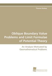 Produktbild: Oblique Boundary Value Problems and Limit Formulae of Potential Theory