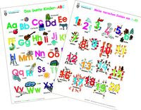 Produktbild: Das bunte Kinder-ABC + Meine tierischen Zahlen von 1-20
