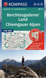 Produktbild: KOMPASS Wanderkarte 14 Berchtesgadener Land, Chiemgauer Alpen 1:50.000