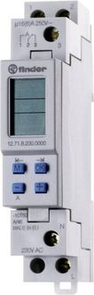 Produktbild: Finder 12.71.8.230.0000 Zeitschaltuhr f&uuml;r Hutschiene 230 V/AC Wochenprogramm
