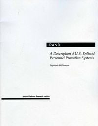 Produktbild: A Description of U.S. Enlisted Personnel Promotion Systems