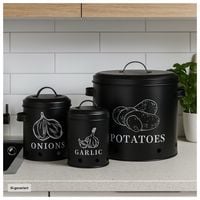 Produktbild: HTI-Living Vorratsdosen f&uuml;r Kartoffeln, Zwiebeln, Knoblauch