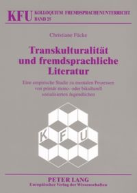 Produktbild: Transkulturalit&auml;t und fremdsprachliche Literatur