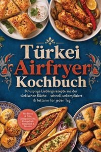 Produktbild: T&uuml;rkei Airfryer Kochbuch: Knusprige Lieblingsrezepte aus der t&uuml;rkischen K&uuml;che - schnell, unkompliziert & fettarm f&uuml;r jeden Tag. Mit B&ouml;rek & Pide, Gefl